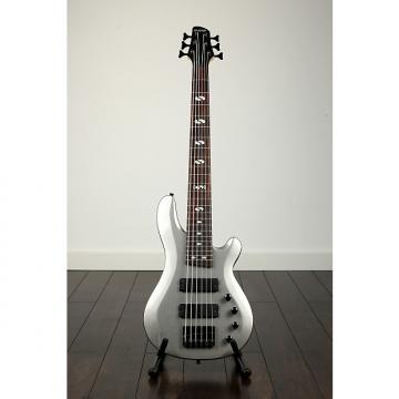 Custom Quincy Pittsburgh 6 string BASS guitar electric Active Pick ups 2016 Metallic Grey