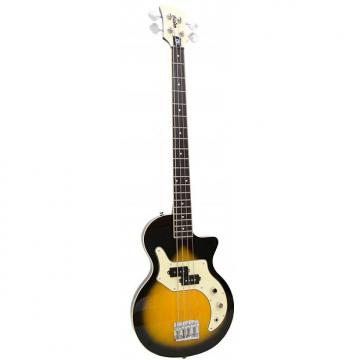 Custom Orange O Bass Tear Drop Sunburst 4-String Retro Style Bass Guitar