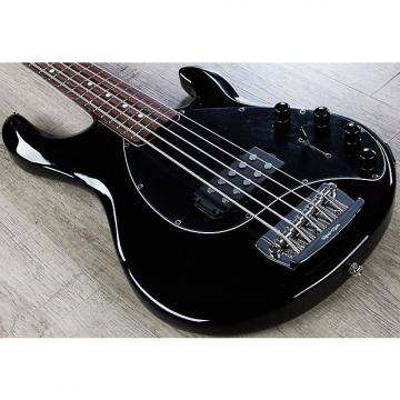 Custom Ernie Ball Music Man StingRay 5-String H Neck Through Electric Bass Guitar Black