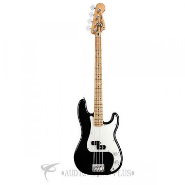 Custom Fender Standard Precision Bass Maple Neck - Black - 0146102506 - 885978112111