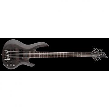Custom ESP LTD B-205 B Series Bass Guitar 5-string See Thru Black Satin Maple Top w/ Active EQ LB-205SMSTBLKS