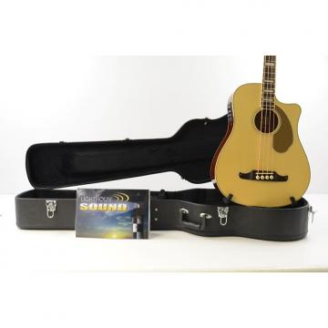 Custom Fender Kingman SCE Acoustic-Electric Bass Guitar - Natural w/Case