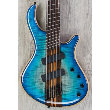 Custom Mayones Patriot VF 5-String Bass, Multi-Scale, Jeans Black 2-Tone Blue Burst, B-Stock