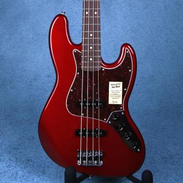 Custom Fender Deluxe Active Jazz Bass - 4 String Electric Bass Guitar - Candy Apple Red