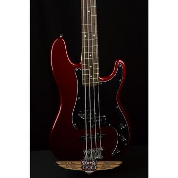 Custom Squier Affinity Series PJ Bass Guitar in Metallic Red