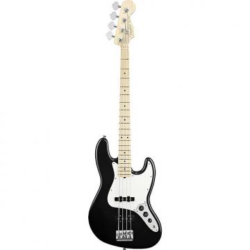 Custom Fender American Standard Jazz Bass Black Electric Bass w/ Case