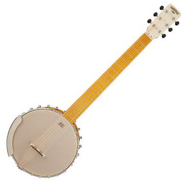Custom Gretsch G9460 Dixie 6 Guitar Banjo with Maple Fingerboard Rolled Bass Tone Ring - Antique Maple Stain