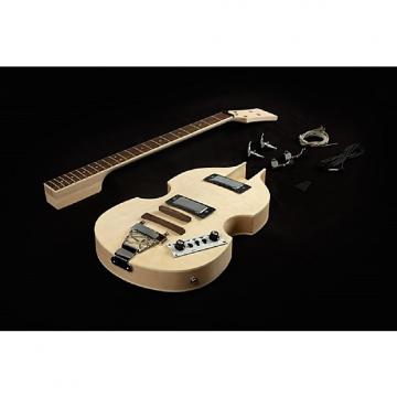 Custom DIY Electric Bass Guitar Kit Set-In Neck Flamed Maple Veneer Top