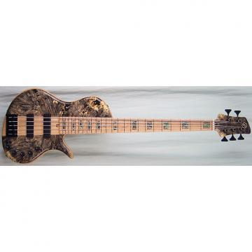 Custom Elrick Handcarved e-volution 5-String Bass Guitar, Platinum Series Single-Cut, Birdseye Maple Fb.