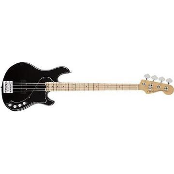 Custom Fender American Deluxe Dimension Bass IV (Black, Maple Fingerboard)