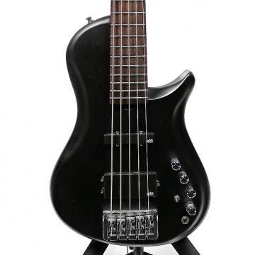 Custom Brubaker MJXSC-5 5 String Electric Bass Guitar w/Gigbag 2010's Satin Black