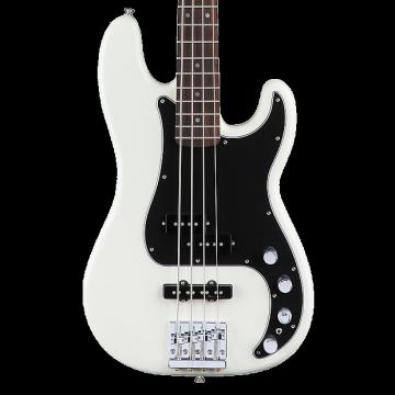 Custom Fender Deluxe Active Precision Bass with Rosewood Fingerboard - Olympic White with Gig Bag