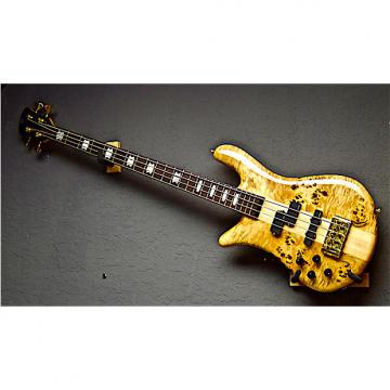 Custom Spector Left Handed Euro 4LX 2016 Poplar Burl Lefty Bass Guitar