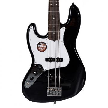 Custom Fender American Standard Jazz Bass Black Left-Handed w/Case