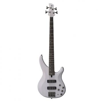 Custom Yamaha TRBX504 4 String Electric Bass Guitar Translucent White Finish
