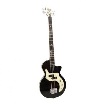 Custom Orange O-Bass 4 String Bass Guitar wGig Bag Black with Binding