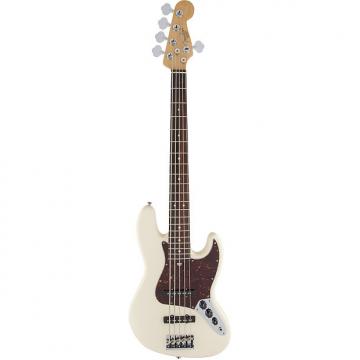 Custom Fender American Standard Jazz Bass V RW in Olympic White 2015