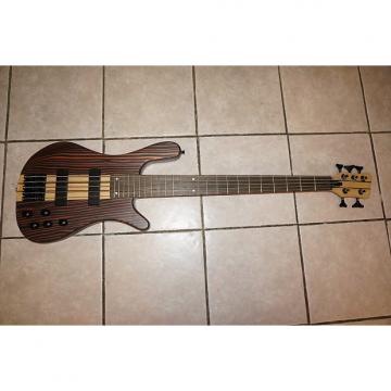Custom Bass guitar, 5 string,  Neck through body,  Zebra Wood