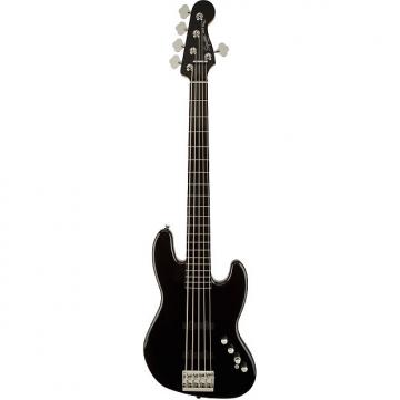 Custom Fender Squier Deluxe Active Jazz V Bass in Black - Fender Squier Deluxe Jazz Bass