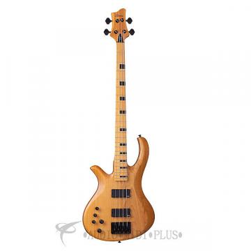 Custom Schecter Riot-4 Session LH Maple Fretboard Electric Bass Aged Natural Satin - 2856 - 81544708065
