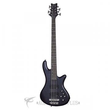 Custom Schecter Stiletto Studio-8 Rosewood FB Electric Bass See-Thru Black Satin - 2742 - 839212008265