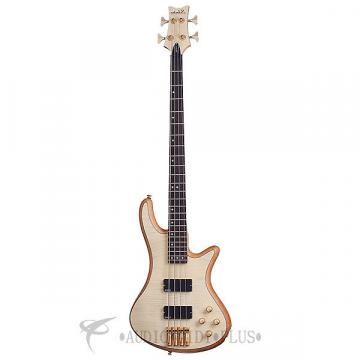 Custom Schecter Stiletto Custom-4 LH Rosewood Fretboard Electric Bass Natural Satin - 2532 - 839212005998
