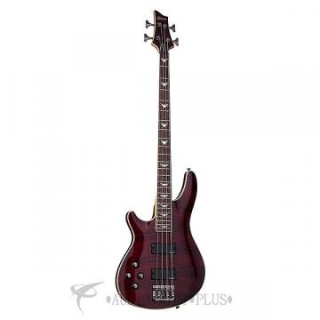 Custom Schecter Omen Extreme-4 LH Rosewood Fretboard Electric Bass Black Cherry - 2046 - 839212001525