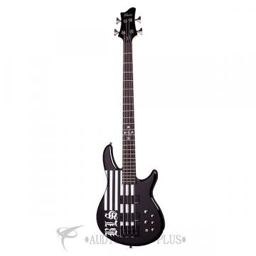 Custom Schecter JD Deservio Ebony Fretboard Electric Bass Gloss Black - 49 - 839212007619