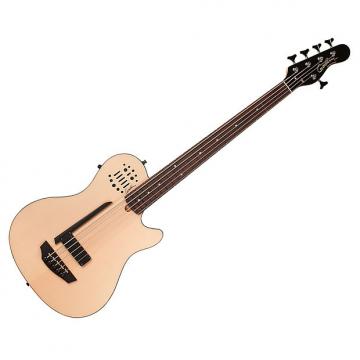 Custom Godin 33621 A5 Ultra Semi-Acoustic Bass Natural SG RN (Open Box)
