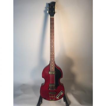 Custom Hofner 63 Beatle Bass H500/1 Red 1 of 13 made