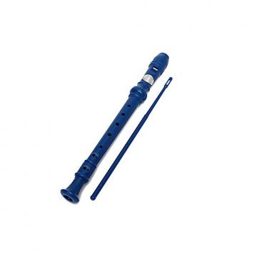 Custom KINGSO 8-hole Soprano Descant Recorder Blue With Cleaning Rod + Case Bag Music Instrument