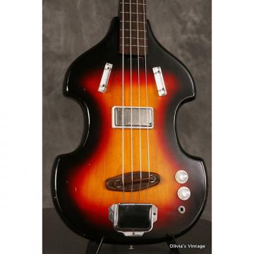 Custom 1965 Supro Violin shaped solid body Bass Sunburst Long Scale