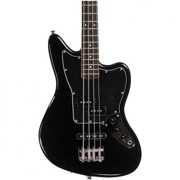 Custom Squier Vintage Modified Jaguar Bass Special SS - Black