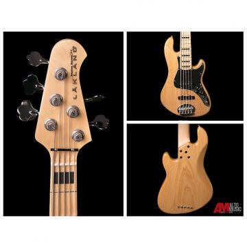 Custom Lakland Skyline Darryl Jones Signature Natural 5 String Bass Guitar - Maple Neck Block Inlay - Case not included