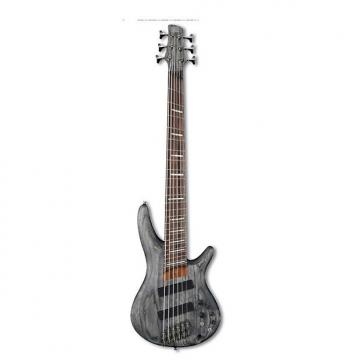 Custom Ibanez SRFF806BKS Black Stain Bass Workshop Series 6-String Electric Bass
