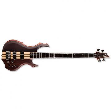 Custom ESP LTD F-4E NS F-Series Bass Guitar - Natural Satin Finish Mahogany Body &amp; Ebony Top (LF4ENS)