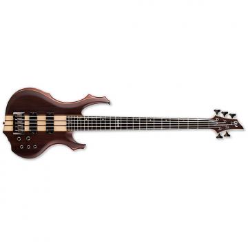 Custom ESP LTD F-5E F-Series Bass Guitar - Natural Satin Finish Mahogany Body &amp; Ebony Top (LF5ENS)