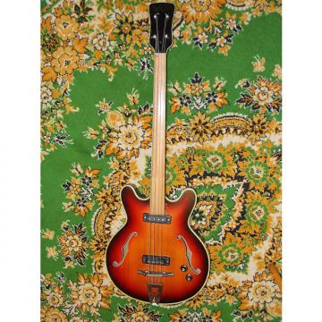 Custom Musima 1657B fretless semihollow bass USSR Germany GDR Vintage Soviet