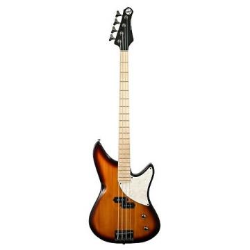 Custom MTD Kingston CRB 4 MP Maple Fretboard 4 String Bass, Tobacco Sunburst, FRETLESS W/LINES