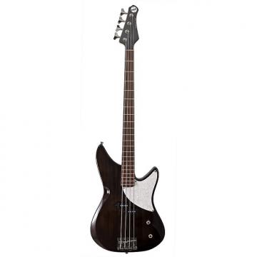 Custom MTD Kingston CRB 4 RW Rosewood Fretboard 4 String Bass, Transparent Black Gloss