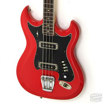 Custom 1960's Hagstrom HB-8 Bass Red