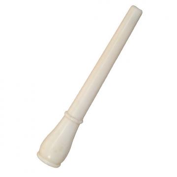 Custom Roosebeck 6&quot; Bagpipe Blow Pipe Mouthpiece White Plastic
