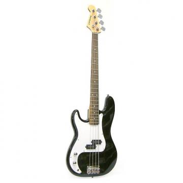 Custom Crestwood Bass Guitar 4 String Left Handed Lefty Black P-Style