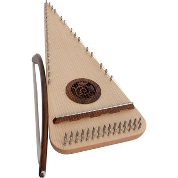 Custom Roosebeck 20&quot; Psaltery Alto Rounded Left Handed and Bow