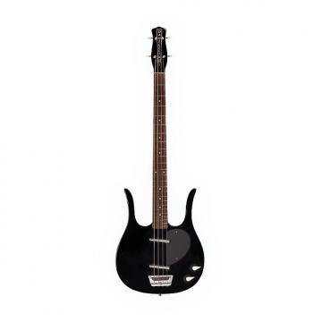 Custom Danelectro Longhorn 4 String Bass Guitar Gloss Black Finish