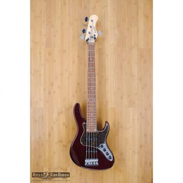 Custom Sadowsky RV5-24  Dark Cherry Metallic 5 string bass