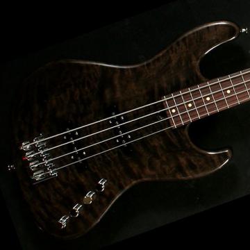 Custom Mike Lull M4 Bass Guitar - Transparent Black - Mike Lull M4 Bass Guitar - Transparent Black