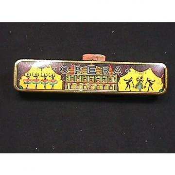 Custom Vintage German Opera Key of G Harmonica in it's Original Tin Case &amp; in Great Ready to Play Condition