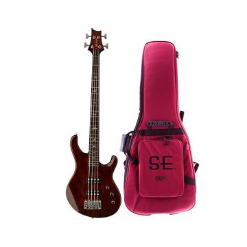 Custom PRS SE Kingfisher Electric Bass Guitar - Tortoise Shell w/Gig Bag