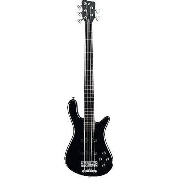 Custom Warwick RockBass Streamer LX 5-String Bass, Black, Fretless